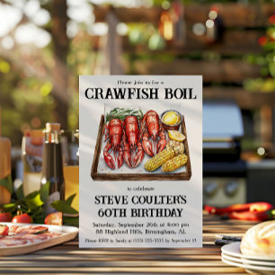Crawfish Boil Birthday Party Invitation