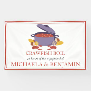 Crawfish Boil Couples Shower Engagement Party Banner
