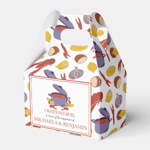 Crawfish Boil Couples Shower Engagement Party Favour Box