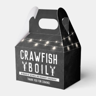 Crawfish Boil Couples Shower Engagement Party Favour Box
