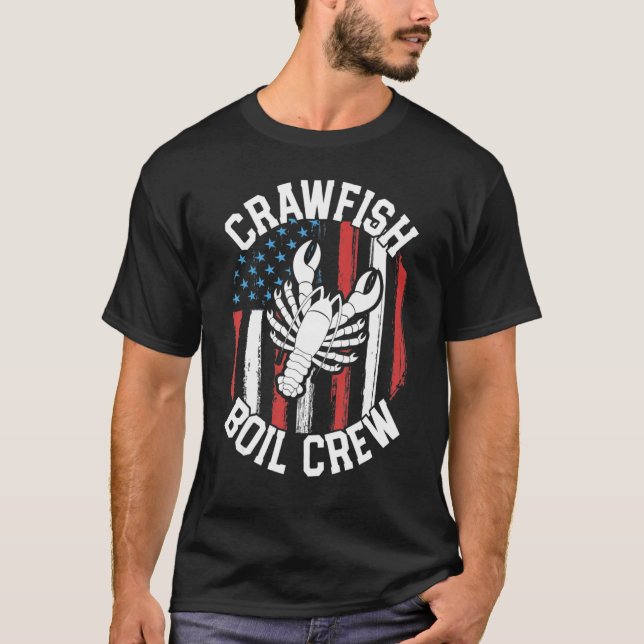 Crawfish Boil Crew Cajun For Men Mardi Gras T-Shirt (Front)