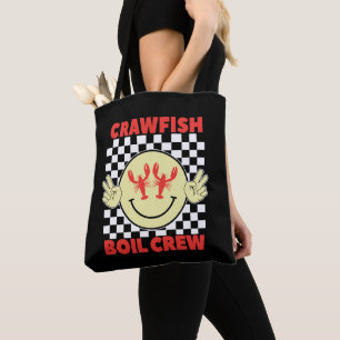 Crawfish Boil Crew Crawfish Season Crawfish Face Tote Bag