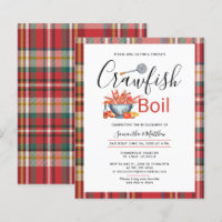 Crawfish Boil Engagement Seafood Party Invitation