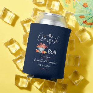 Crawfish Boil Family Cookout Seafood Engagement Can Cooler