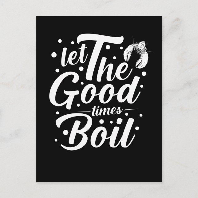 Crawfish Boil Funny Crayfish Cooking Lobsters Postcard (Front)