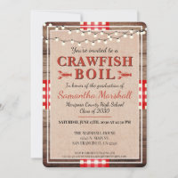 Crawfish Boil Graduation Party Rustic