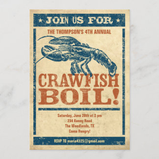 Crawfish Boil Invitations