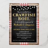 Crawfish Boil Lobster Rustic Engagement Party