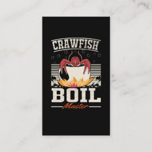Crawfish Boil Master Crayfish Eater Business Card