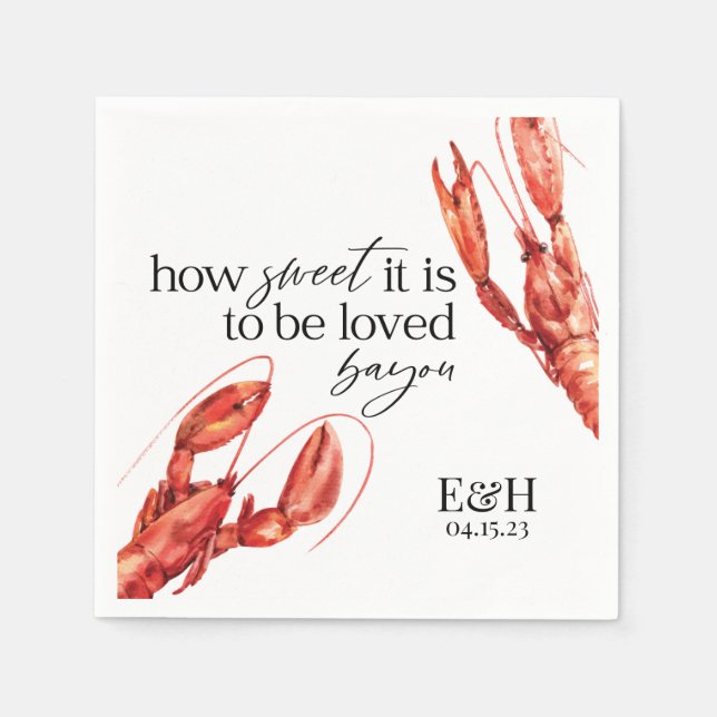 Crawfish Boil Napkin (Front)