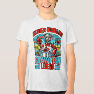Crawfish Boil Party Crawfish Crawdad Father Daddy Tri-Blend Shirt