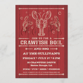 Crawfish Boil Party Invitation