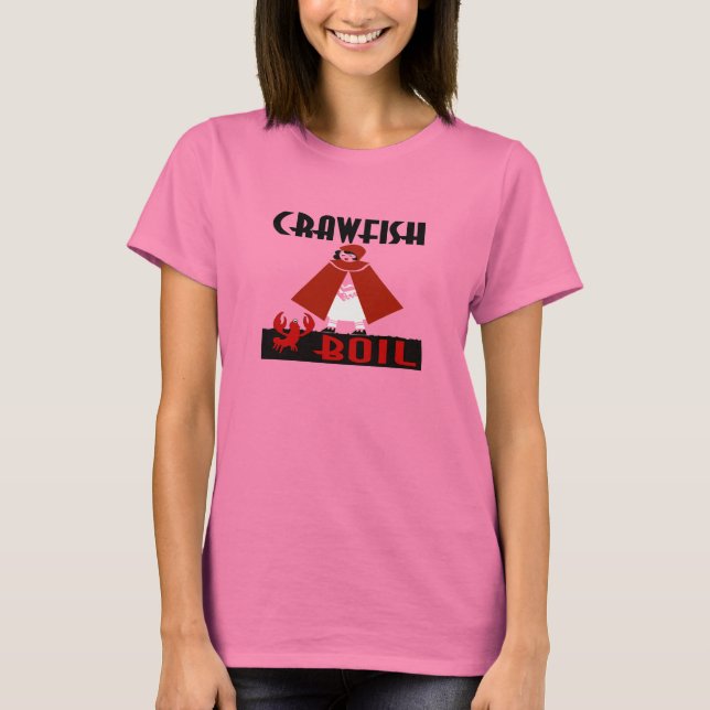 Crawfish Boil Riding Hood T-Shirt (Front)