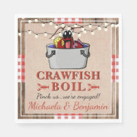 Crawfish Boil Rustic Couples Engagement Party