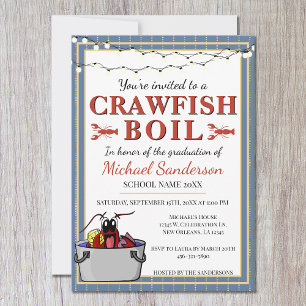 Crawfish Boil Special Event School Graduation Invitation