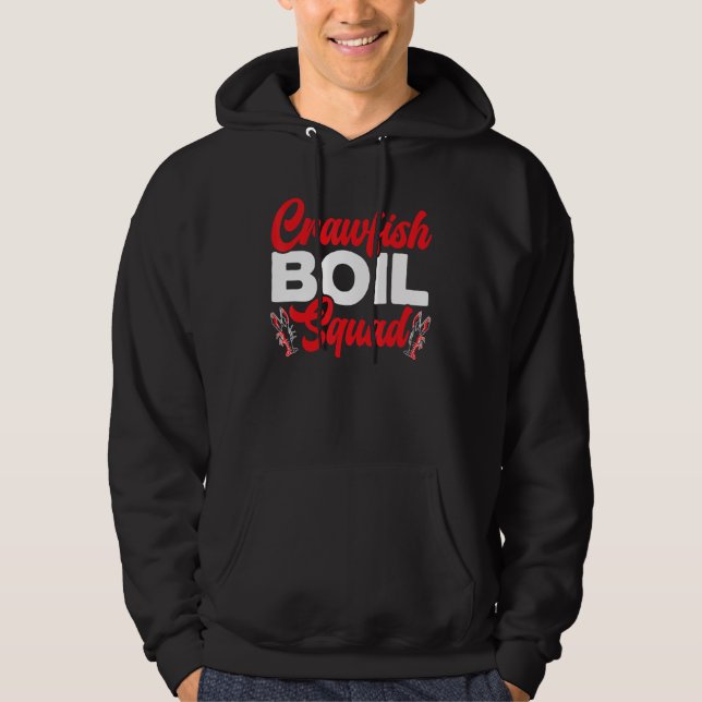 Crawfish Boil Squad Crayfish Mudbug Cajun Festival Hoodie (Front)