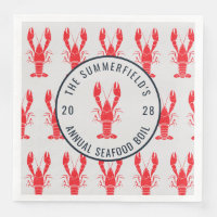 Crawfish Boil Summer Seafood Party Paper
