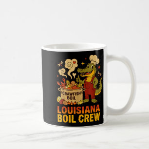 Crawfish Cajun Louisiana Boil Alligator Bayou Retr Coffee Mug