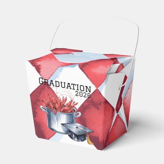 Crawfish & Caps: A Boiled Graduation Celebration  Favour Box (Front Side)