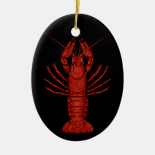 Crawfish Ceramic Tree Decoration