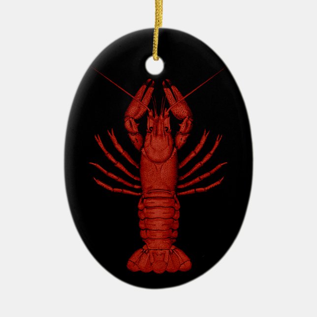 Crawfish Ceramic Tree Decoration (Front)