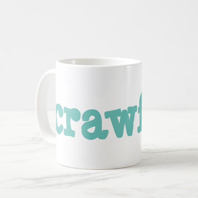 crawfish coffee mug (Front Left)