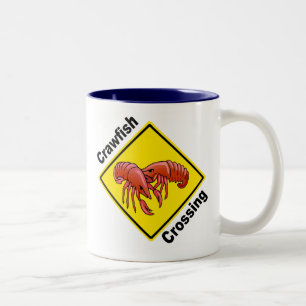 Crawfish Crossing Two-Tone Coffee Mug