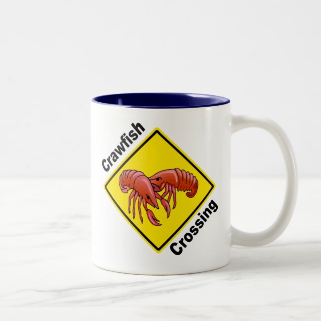 Crawfish Crossing Two-Tone Coffee Mug (Right)