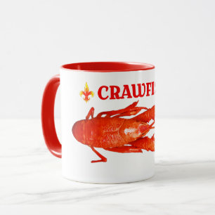 Crawfish designs mug