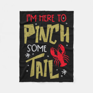 Crawfish Here To Nch Tail Lobster Crayfish Men Wom Fleece Blanket