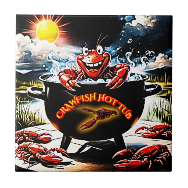 Crawfish Hot Tub Tile (Front)