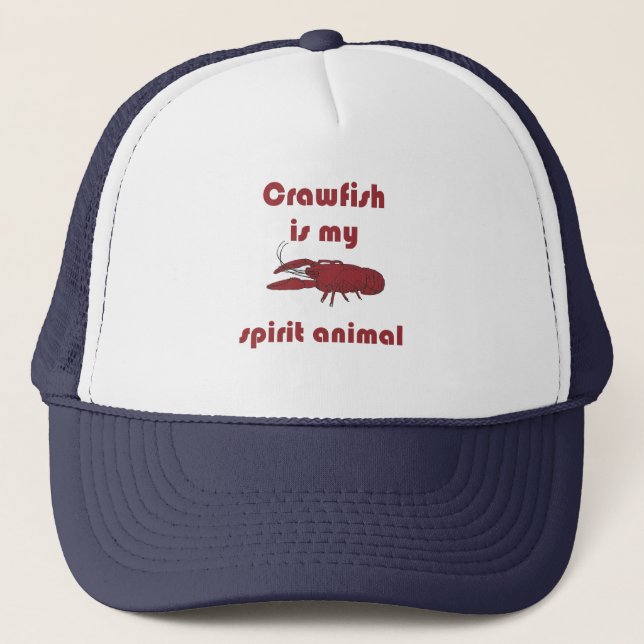 Crawfish Is My Spirit Animal Funny Cajun Hat (Front)