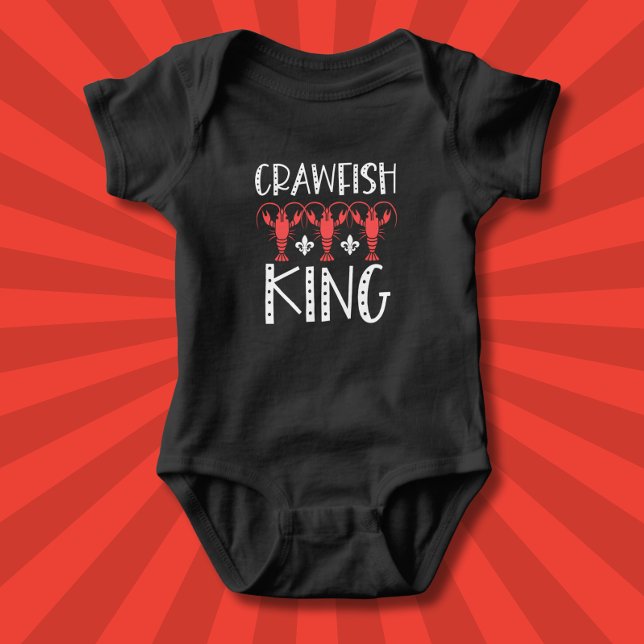 Crawfish King - Funny Crayfish Boil Baby Bodysuit (Creator Uploaded)