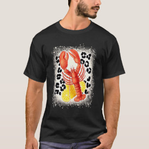 Crawfish Lemon Boil Leopard Cheetah Print Seafood T-Shirt