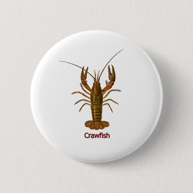 Crawfish Logo 6 Cm Round Badge (Front)
