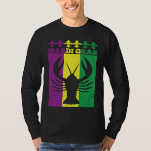 Crawfish Mardi Gras Retro Mudbug Carnival Parade M T-Shirt
