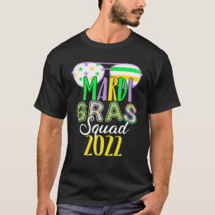 Crawfish Mardi Gras Squad 2022 US American Flag Su T-Shirt