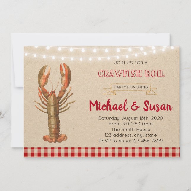Crawfish party invitation (Front)