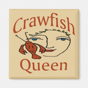 Crawfish Queen Abstract Magnet