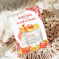 Crawfish Seafood Boil Baby Shower Invitation