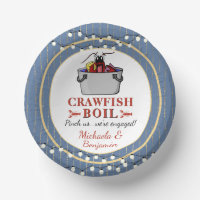 Crawfish Seafood Boil Blue Party or Engagement