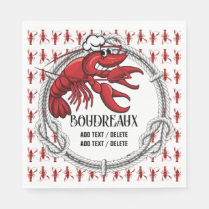 Crawfish Seafood Cajun THEME  Napkin
