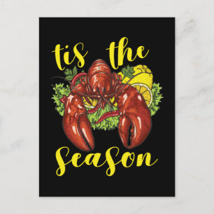 Crawfish Season Boil Crayfish Cooking Lobster Postcard