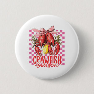 Crawfish Season Crawfish Boil Lobster Cajun Men Wo 6 Cm Round Badge