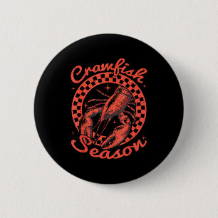 Crawfish Season Crawfish Boil Lobster Cajun Men Wo 6 Cm Round Badge