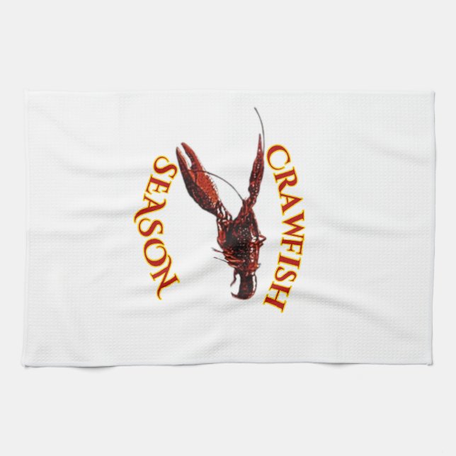 Crawfish Season Tea Towel (Horizontal)