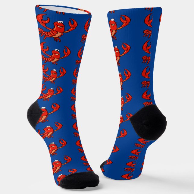 Crawfish Time Socks (Angled)