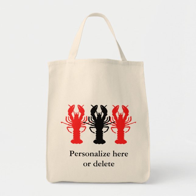 Crawfish Trio grocery tote (Front)