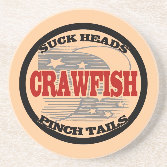 Crawfish Water Metre Coaster (Front)