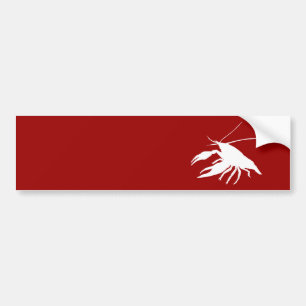 crawfish's silhouette (White) Bumper Sticker